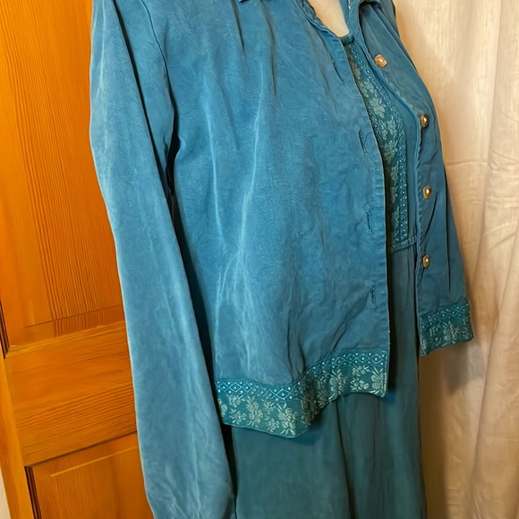 Vintage Coldwater Creek 2-piece dress & matching jacket size XS - Picture 5 of 9